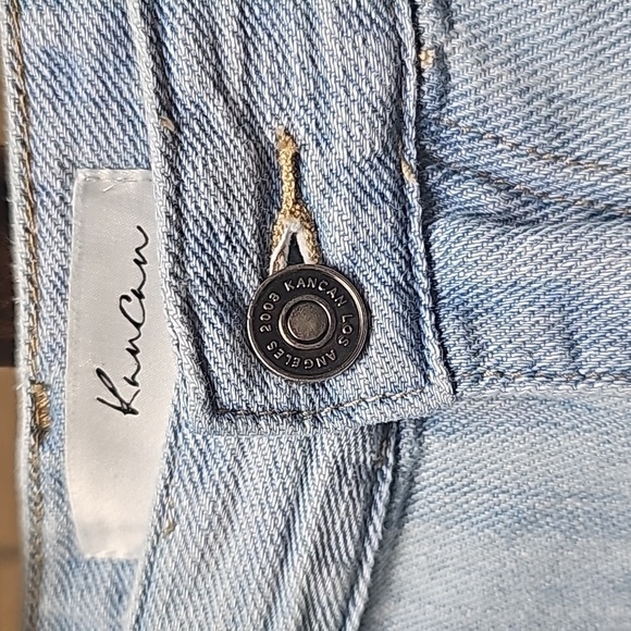 KanCan Distressed Jean Shorts Sz 7/27 - Picture 3 of 7